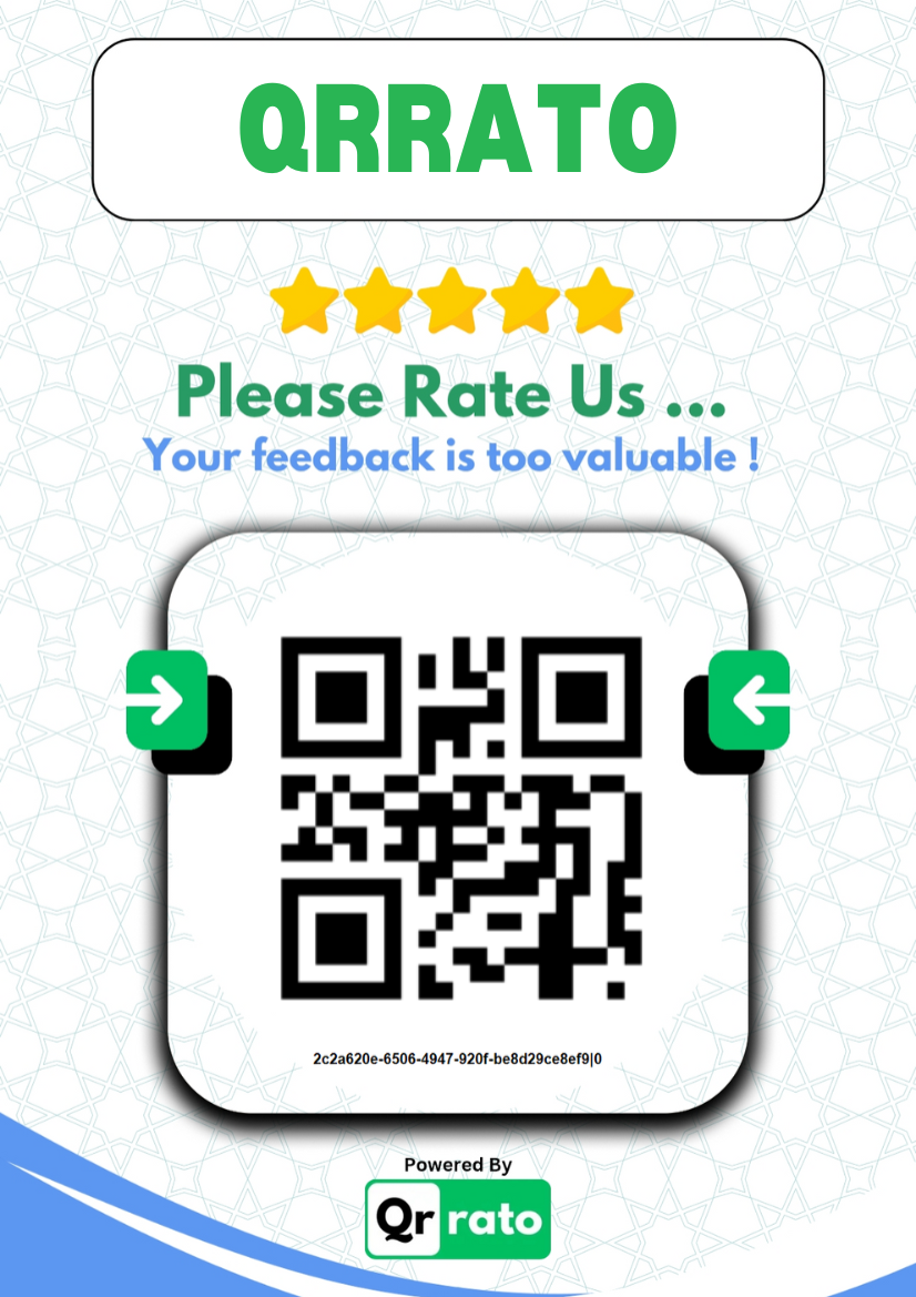 Professional Google Review QR Code Standee for Businesses