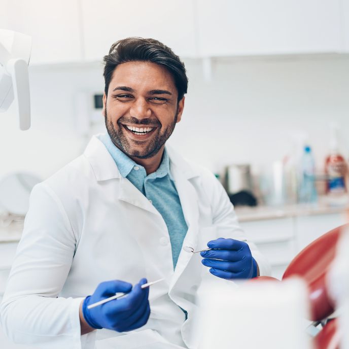 Dental clinic using Google Review QR code system
